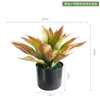 Suculenta Verde de Agave Simulada en Maceta Planta Verde Bonsái Decoraciones de Escritorio Adornos Tienda en Casa Ventana Paisajismo Plantas en Maceta