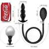 Tapón Anal Inflable de Tres Perlas y Cinco Perlas, Perlas Anales Extendidas, Tapón Anal Inflable, Expansión Anal para Fisting, Dispositivo de Expansión Anal Sm