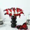 Lírio-do-calla Pu Flor Artificial Decoração de Casa Ornamento de Flor Falsa Toque Realista Casamento Atacado Flor Seca Arte Artificial