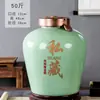 Jingdezhen Jarra de Vinho de Cerâmica Selada Doméstica 3/5/10/20/30/ 25kg Garrafa de Vinho Tanque para Fabricação de Vinho Adega Jarra de Vinho