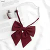 Pajarita de Plumas Femenina Uniforme Jk Color Sólido Estilo Academia Camisa Accesorios de Uniforme Escolar Traje de Marinero Decoración de Lazo Accesorio de Moda