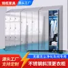 Casillero personalizado de acero inoxidable con tapa inclinada para talleres de purificación, almacenamiento para desinfección UV y casillero para cambio de zapatos