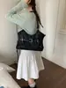 Bolsa de Ombro Grande Capacidade Transfronteiriça para o Dia a Dia 2026 Primavera Retro Americano Personalizada Bolsa de Mão Casual Tote de Axila