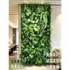 Pared de Plantas Artificiales de Alta Gama Decoración de Pared de Fondo de Plantas Verdes Interior Balcón Puerta de Entrada Tridimensional Césped Artificial Biónico
