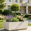 Jardineira Longa de Concreto Pré-moldado Canteiro de Flores Paisagismo de Jardim Cova de Árvore Canteiro de Flores Cimento GRC Caixa de Flores Irregular Engenharia