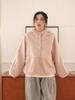 Sudadera de Forro Polar de Cordero para Mujer con Capucha, Forrada de Forro Polar, Holgada, Gruesa, de Forro Polar Granular, Cálida, Casual, Versátil, Suéter de Forro Polar con Media Botonadura