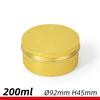 Cada Frasco 5ml-250ml Rosca Unilateral Dorado Frasco para Velas Frasco para Té Caja de Joyería Frasco para Cera de Coche