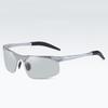 Gafas de sol polarizadas para hombre, de metal, con montura media, para conducir, deportes al aire libre, ciclismo, conducción, de aluminio y magnesio, 8177