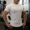 Ropa Nueva de Fitness para Verano Ropa Ajustada para Hombre Alta Elasticidad Secado Rápido Absorción de Sudor Transpirable Deportes al Aire Libre Camiseta de Manga Corta para Entrenamiento de Hombre