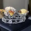 Versa Chapeuzinho Vermelho Mesmo Estilo Pulseira de Luxo Leve Feminina Seiko Incrustação Zircônio 3A Revestimento 18K Elegante Moda Nicho Atacado