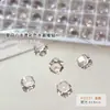 Tamanho Pequeno, Sem Bandeja Base, Decorações para Unhas com Strass de Cristal, Super Brilhantes, Transparente Gelo, Formato de Ovo de Pombo, Ângulo Reto, Quadrado Gordo, Acessórios de Bola de Diamante Acabados