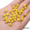 Vidro Laranja Transparente Cor Sólida Contas Redondas Contas de Cristal Contas de Roda Slub Pulseira DIY Feita à Mão Pulseira Colar Jóias