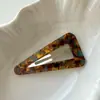 Pinza para el pelo de acetato elegante estilo coreano, clip lateral de triángulo hueco, pasador de gama alta, clip para flequillo, accesorio para el cabello