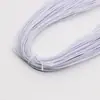 Cuerda Elástica en Stock, Cuerda Elástica Redonda Colorida de 2.5 mm en Negro y Blanco, Hilo Elástico de Látex Multihilo, Hilo de Goma
