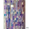 Lentejuelas Hilo Gancho Color Techo Lentejuelas Cuadradas Hilo Cortina de Puerta Boda Decoración de Escenario Centro Comercial Ventana Luz de Cristal Cortina de Puerta