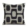 Funda de cojín geométrica abstracta simple para sala de estar, coche, oficina, almohada para siesta de cintura, funda de almohada lumbar, venta al por mayor