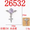 Mini Asas de Diabo Morcego Fofo Estrela de Quatro Pontas Pingente Acessórios de Liga Brincos Artesanais Pulseira Acessórios DIY