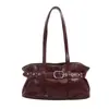 Bolso de Mano de Cuero de Estilo Coreano con Hebilla de Moda de Gama Alta 2026 Nuevo Estilo Elegante Bolso de Mujer de Venta Caliente Versátil Bolso de Hombro Cruzado