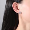 Pendientes pequeños de circón AAA simples Jinse flor para mujer estilo japonés y coreano Micro pendientes pendientes para mujer de oficina al por mayor