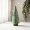 Múltiples Tipos de Árboles de Navidad de Escritorio, Árboles de Navidad Escarchados Cubiertos de Nieve Estilo Ins Nórdico, Árboles de Navidad Artificiales a Cuadros Estilo Campestre Americano