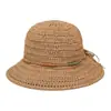 Sombrero de Sol Tejido de Paja de Papel Colorido para Mujer, Sombrero Cubo Transpirable Hueco de Verano para Reducir el Calor y Proteger del Sol para Actividades al Aire Libre