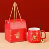 Juego de Tazas Aisladas con Diseño de Dibujos Animados Creativos, Taza de Agua Calentada, Taza de Cerámica, Taza Pequeña de Regalo Práctico