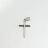 Moda Europeia e Americana Tendência Colar Cruz Pingente Vácuo Cor Dourada 18K Conservação de Cor Estilo Minimalista Cruz Pingente de Aço Titânio