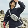 Bolsa de Peito Masculina Moda Coreana Transfronteiriça Grande Capacidade Cordão Simples Ombro Transversal Bolsa para Esportes ao Ar Livre Bolsa de Cintura para Celular
