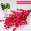 Simulação de Galho de Flor de Pessegueiro Árvore de Flor de Pessegueiro Falsa Flor de Ameixa Flor Falsa Decoração de Casamento Flor Simulação Planta Jardim de Flores ao Ar Livre Paisagismo