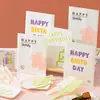Plato para Tarta de Cumpleaños Juego de Cubiertos Plato Desechable de Papel Engrosado Tenedor de Plástico para Hornear Bolsa de Papel Ecológica Vajilla