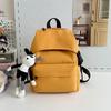 Mochila escolar de alto valor para estudiantes de secundaria varones, moda de estilo coreano, mochila pequeña de color sólido, mochila moderna para estudiantes universitarios