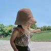 Sombreros de pescador para niñas, sombreros de sol para niños, gorros para bebés, sombreros de sol elegantes, sombreros de sol de verano con protección UV, sombreros de paja al por mayor