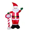 Papá Noel Inflable con Luces LED Transfronterizo Decoración Exterior para Jardín Modelo Inflable Navideño