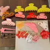 Pinza para el Cabello con Forma de Corazón de Alta Gama Japonesa Coreana para Mujeres Peinado Recogido en la Parte Trasera de la Cabeza Pinza de Tiburón Tamaño Grande Nuevo Estilo Pinza de Garra con Temperamento Accesorios para el Cabello Pasador