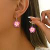 Conjunto de Collar, Pulsera y Tobillera Tejidos a Mano con Concha de Plumeria de Arcilla Suave en Estilo Playa Rosa, Enviado en 24 Horas