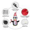 Modelo de Aire Navideño Transfronterizo Pingüino Inflable Barra de Dulces Suministros para Fiesta Navideña Adornos de Decoración de Jardín Emisores de Luz LED