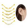 Henson Elegante y Único 1.2*8mm Acero Inoxidable Ala de Ángel Mariposa Puente de Oreja Perforación de Cartílago de Oreja Joyería