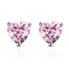 Aretes y pernos plateados simples y elegantes para mujer estilo coreano, accesorios para orejas versátiles y únicos en forma de corazón, venta al por mayor desde el fabricante