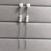 Pendientes largos con borlas de plata de ley 925, accesorios para mujer, otoño e invierno, nuevos pendientes de alta gama, minimalistas, de nicho.
