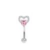 Aliexpress Transfronterizo Ceja Uña Circonita Anillo para Ceja Acero Inoxidable Uña de Labio Amor Luna Uña del Dedo Piercing Europeo y Americano