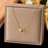 Collar con Colgante de Textura de Puntos y Diseño de Estrella de Mar, Best-Seller Transfronterizo Europeo y Americano, Simple, de Nicho, Personalizado, No se Desvanece, para Mujer