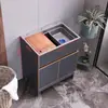 Gabinete de fregadero de acero inoxidable Gabinete de balcón Fregadero de lavandería integrado Lavavajillas Gabinete de piso de cocina Apartamento pequeño Gabinete de baño para el hogar