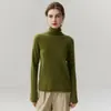 Zhenrong~Suéter de Punto 100% Cachemira de Cuello Alto para Mujer, para Usar Solo o en Capas, para Viajar al Trabajo, Capa Base Minimalista