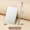 Set de Herramientas Profesional de Brocha Plana para Base y Espátula para Paleta Mezcladora de Maquillaje de Acero Inoxidable