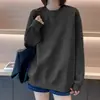 Sudadera con Capucha Casual de Manga Larga Blanca para Mujer 2026 Primavera Otoño Nuevo Estilo Perezoso Holgada de Longitud Media Chaqueta Casual