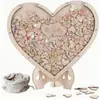 Venta Caliente de Amazon Libro de Mensajes de Boda de Madera y Acrílico Forma de Mariposa Redonda Corazón Patrón Personalizable