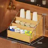 Estante de Almacenamiento para Condimentos para Uso Doméstico, Organizador de Condimentos para Encimera, Estante Compartimentado para Botellas de Especias y Almacenamiento de Condimentos de Cocina