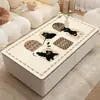 Alfombrilla para Mesa de Centro de Sala de Estar de Dibujos Animados Impermeable y a Prueba de Aceite Alfombrilla de Mesa Sin Lavado Nuevo Estilo 2025 Lujo Ligero Alfombrilla de Protección de Mesa de Gama Alta