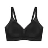 Sutiã Feminino Plus Size Sem Costura com Aroma de Camélia, Copas Vazadas, Respirável, Sensação Fresca, Efeito Levanta Seios, Suporte Lateral, Costas Bonitas, Sem Aro