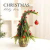 Nuevos Adornos Navideños de Árbol con Cuello Torcido de Amazon Decoración Navideña DIY Adornos de Árbol de Navidad de Codo Planta en Maceta